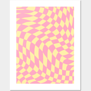 Warped Checkerboard Posters and Art